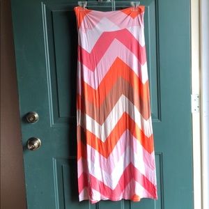 Multicolored maxi skirt